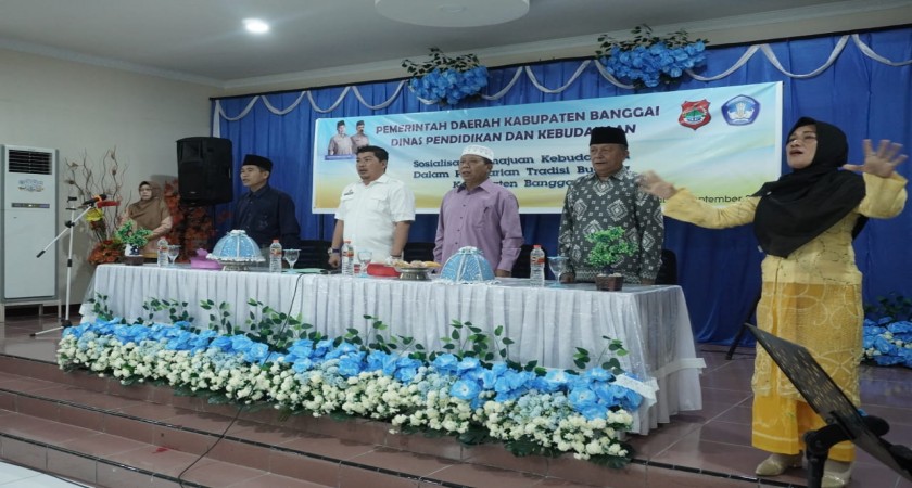 Dinas Pendidikan dan Kebudayaan  Kabupaten Banggai, laksanakan Sosialisasi Pemajuan Kebudayaan