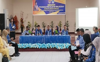 DINAS DIKBUD BANGGAI GELAR  FORUM GROUP DISCUSION (FGD) PROSES BELAJAR NON FORMAL / KESETARAAN